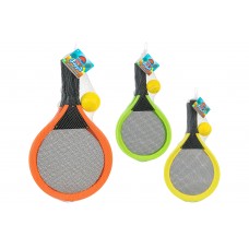 Racchette Beach Tennis 2 pezzi con Palla Morbida 3 colori