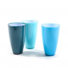 Bicchiere in Polistirene Diametro 8,5x14.5cm Colori Assortiti