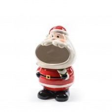 Barattolo Babbo Natale con Tappo Porta Dolci in Ceramica 16.5x14.3xH27cm